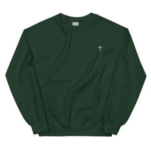 Embroidered Cross Sweatshirt